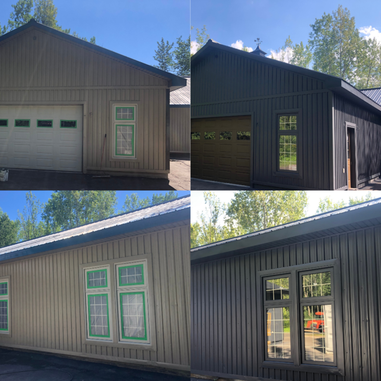 What is the process of painting the exterior of your house?